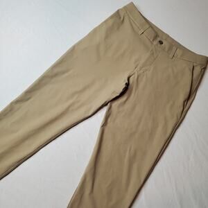 Lululemon Men's Size 30X32 ABC Slim-Fit Pant Warpstreme Tan M5AQZS